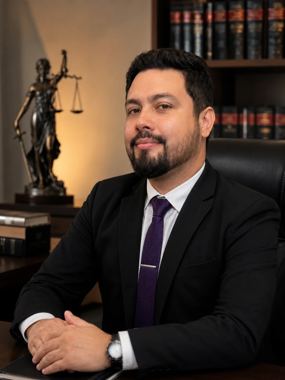 Advogado João Pestana em seu escritório